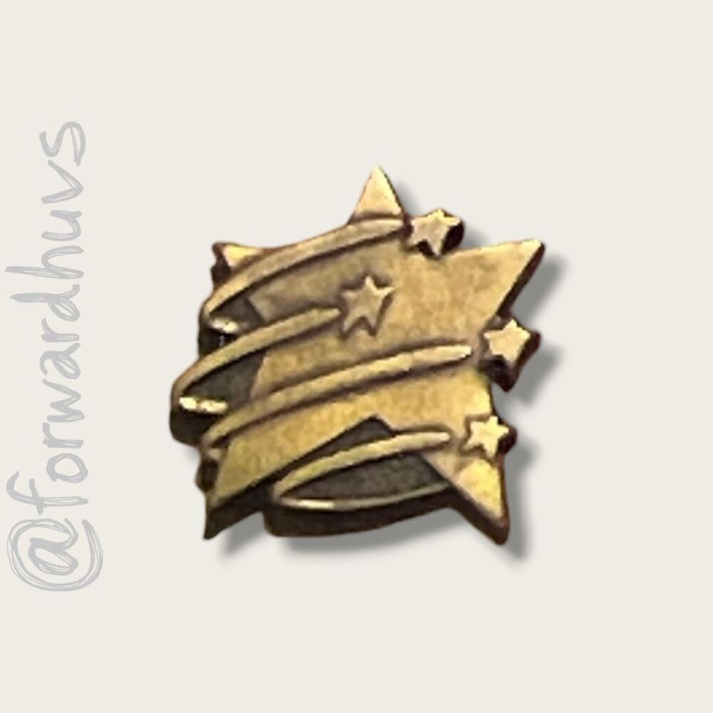 Baudville Shooting Star Gold Tone Lapel Pin Employee Recognition